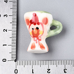 Декоративная кружка из фарфора ручной работы&nbsp;PORC-T133-22D