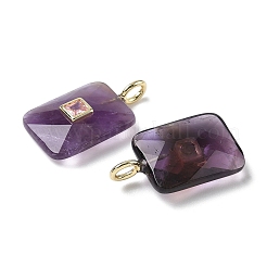 Подвески из натурального аметиста &nbsp;G-I391-03G-02