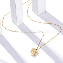 925 серебряная подвеска в виде созвездия с разноцветными кубическими цирконами&nbsp;STER-R009-01G-10