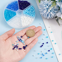 12 нить нити стеклянных бусин 6 цветов&nbsp;EGLA-GO0001-07A