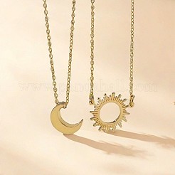 2 шт. ожерелье из сплава с подвеской в виде солнца и луны&nbsp;FS-WGC7774-01