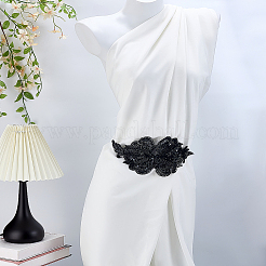 1 шт. аппликации из стеклянных бусин с цветочным узором&nbsp;DIY-ME0001-58