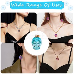 5шт 5 цветные гальванические стеклянные подвески k9 EGLA-SZ0001-34