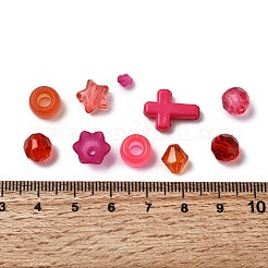 Непрозрачные и прозрачные акриловые бусины SACR-XCP0001-06G