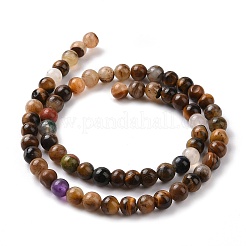 Естественный желтый тигровый глаз бисер нитей G-H238-6mm-1