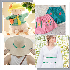 3 рулон полиэстеровой волнистой ленты для отделки бахромой OCOR-GF0004-46B