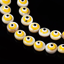 Нити бусин из натуральных пресноводных ракушек SHEL-N003-15