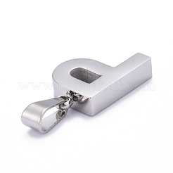 Подвески-буквы из нержавеющей стали 304 X-STAS-H127-P-P