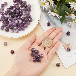 Природный аметист нитей бисера G-OC0001-63-10mm
