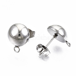 Фурнитура для сережек-гвоздиков из нержавеющей стали марки 304 STAS-Q225-16A-10mm
