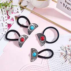 4 шт. резинки для волос из синтетического сплава и смолы 2 цветов&nbsp;OHAR-CY0001-11