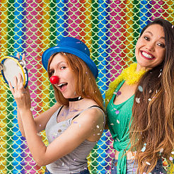 Блестящая полиэфирная ткань DIY-WH0304-648A