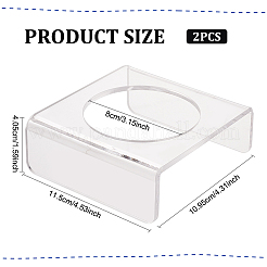 Прозрачные акриловые подставки для круглых шаров ODIS-WH0058-06