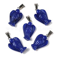 Крашеные натуральный белый нефрит подвески&nbsp;G-B127-10P-04