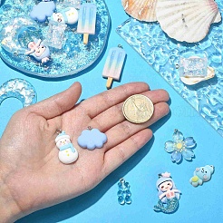 30шт 10 стиля подвески из непрозрачной и прозрачной смолы&nbsp;RESI-CJ0003-02