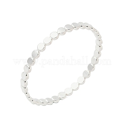 925 плоские серебряные кольца с бусинами для женщин&nbsp;RJEW-NH0002-01C-S