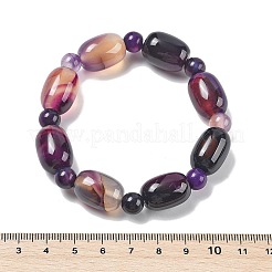 Натуральный синий кружевной браслет из агата G-P570-01B