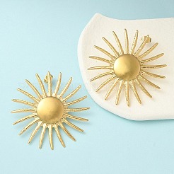 Ионное покрытие (ip) 304 нержавеющая сталь серьги-гвоздики в форме цветка для женщин EJEW-M089-09G