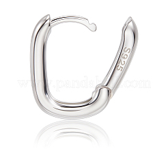 1 пара 925 серег-колец из стерлингового серебра&nbsp;EJEW-BBC0001-83P