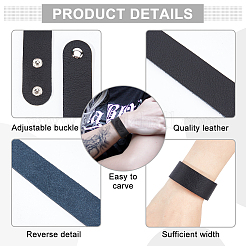 Кожаный регулируемый браслет на шнурке DIY-WH0002-28A