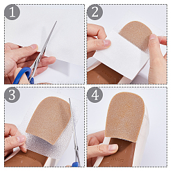 Наклейки на нескользящую подошву из силиконовой резины&nbsp;FIND-WH0126-493B