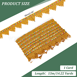 13 м полиэстеровая плетеная кружевная лента OCOR-WH0070-108B