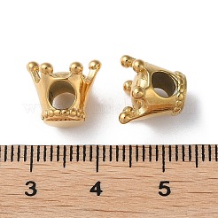 Европейские бусины из нержавеющей стали 304 STAS-Z052-02G