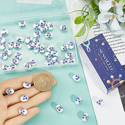 60шт фарфоровые бусины ручной работы&nbsp;PORC-SC0001-29B