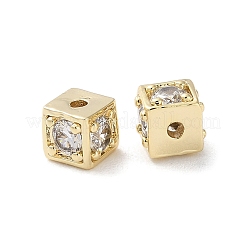 Латунные микропаве из прозрачного кубического циркония KK-Z049-03G