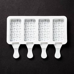 Пищевые силиконовые Молды для мороженого прямоугольной Молды «сделай сам»&nbsp;DIY-D062-05B