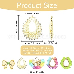 10шт 5 стиля сплав с бумажными подвесками FIND-CJ0004-51