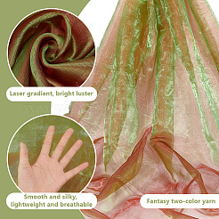 Ткань из полиэстера и органзы&nbsp;DIY-WH0021-45B