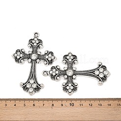 Сплав горный хрусталь крест большие готические подвески ALRI-1475-NR
