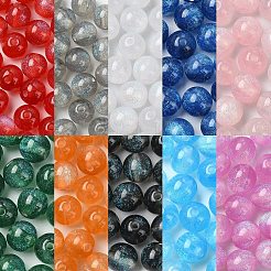 20шт круглые бусины из смолы с имитацией кошачьего глаза RESI-YW0004-43A