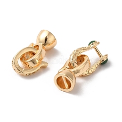 Латунные микро проложить кубического циркония раз за застежками KK-C062-082G