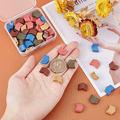 60шт. 5-х цветные пластиковые многожильные звенья FIND-PH0006-60