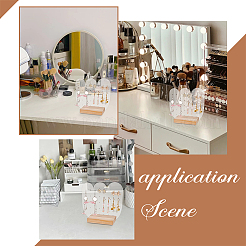 Прозрачные акриловые подставки для сережек EDIS-WH0029-80C