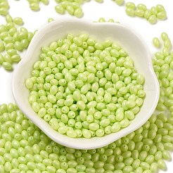 Выпечка расписных стеклянных бусин&nbsp;SEED-C004-04K