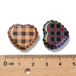 Радужные переливающиеся напечатанные непрозрачные акриловые бусины OACR-D316-01B-03