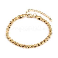 Браслеты-цепочки из нержавеющей стали 304 для женщин&nbsp;BJEW-Z143-05G