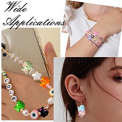 18 шт. 9-х цветные бусины из цинкового сплава&nbsp;FIND-YW0011-32