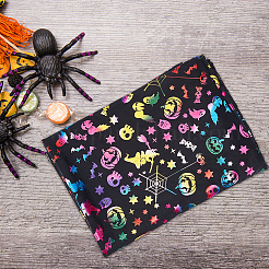 Хэллоуин тема узор полиэстер бронзовая ткань DIY-WH0033-30