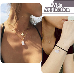 Подвески из гальванических натуральных пресноводных ракушек SHEL-TA0001-05