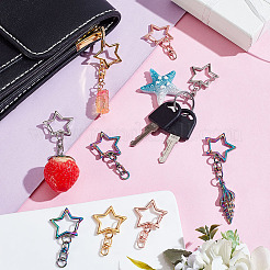 40 шт. 4 стиля сплава поворотные застежки карабин для шнурка FIND-GA0005-16