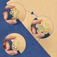 120 шт. 12 стиля филигранных люстр из железа и сплава&nbsp;FIND-SC0017-07