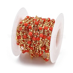 Латунные круглые звенья цепи&nbsp;KK-D368-01G-B