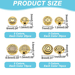 140шт 8 стильные бусины из сплава в тибетском стиле&nbsp;FIND-GO0001-98