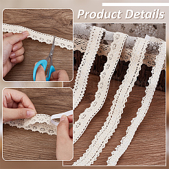 4 рулон 4-х видов хлопковой цветочной кружевной ленты&nbsp;OCOR-FG0002-77B