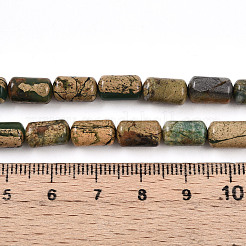 Нити бусин из натурального камня вердит&nbsp;G-N346-01B-06