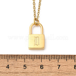 Ожерелья с подвесками из нержавеющей стали 304 Rolo NJEW-S444-01G-04